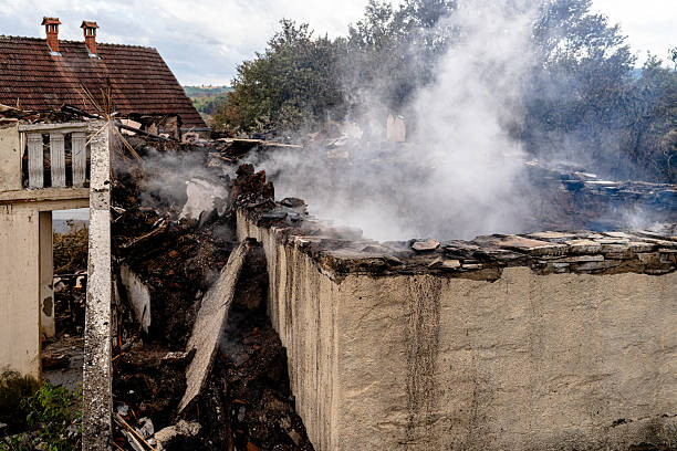Professional Fire Damage Removal technician working in Hopewell, NJ